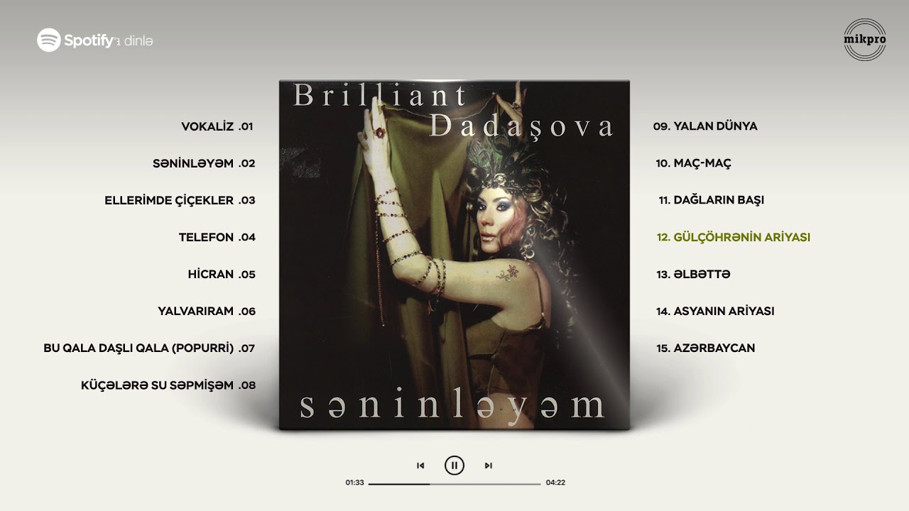 Brilliant Dadaşova — Gülçöhrənin Ariyası Mp3 Yüklə