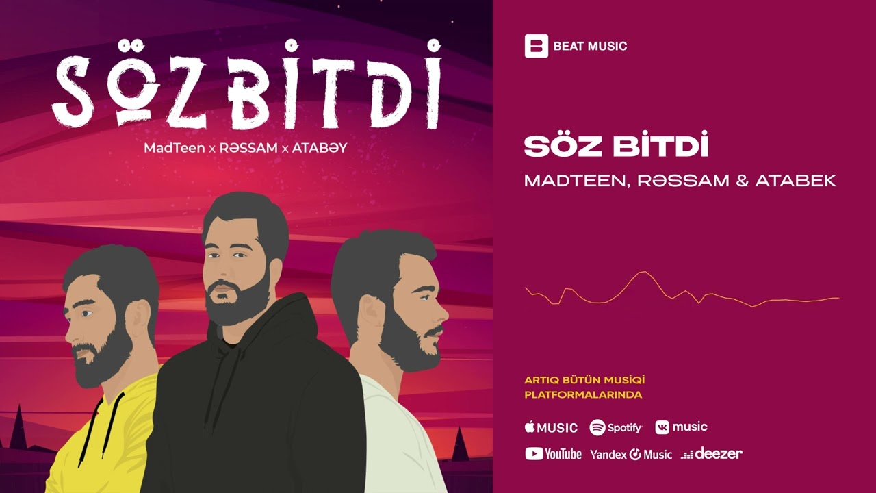 MadTeen x Rəssam x Atabek - Söz Bitdi (Rəsmi Musiqi) Mp3 Yüklə